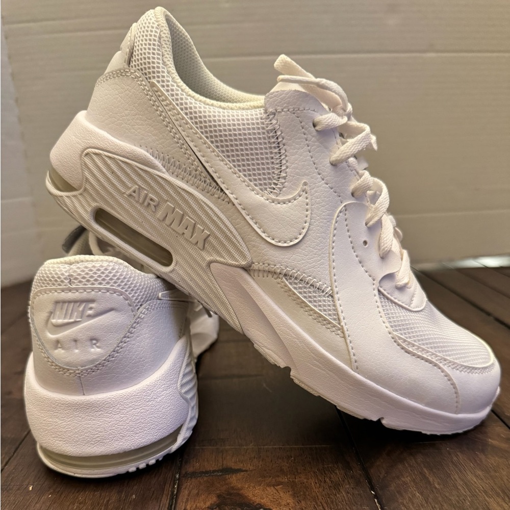 Nike Women's Air Max White Mesh & Leather Sneakers